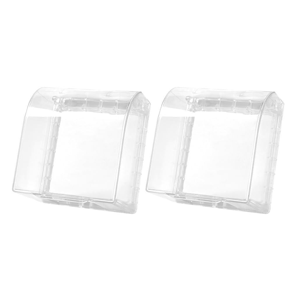 DOITOOL Light Switch Cover : 2PCS Transparent Waterproof Plug Socket Covers, Plastic Plug Box Protector, Outdoor Socket Box, Dustproof Wall Outlet Guard for Bathroom — image 1