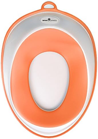 Infant Services Portable Toilet Potty Training Seat - Comfortable For Kids &amp; Toddlers - Safe Non-Slip Surface - Hygienic and Durable - Orange