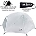 2 Person Backpacking Tent with Footprint - Lightweight Zion Two Man 3 Season, Waterproof, Ultra Compact 2p Freestanding Backpack Tents for Camping and Hiking by Hyke & Byke (White)