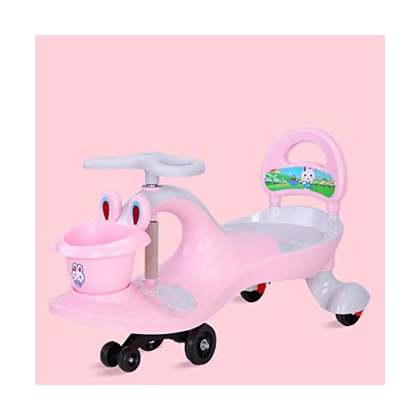 Kids Car Rutschauto Kinder Twist Auto Infant Stumm Caster Swing Auto 1-3-6 Jahre Alt Roller Flash Rad Spielzeugauto… – Bild 3