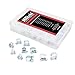 Hilitchi 78-Pcs Mini Fuel Injection Line Style Hose Clamps Assortment Kit - 10 Kinds of Size
