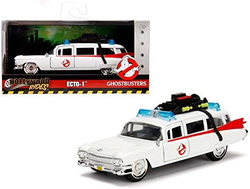 StarSun Depot 1959 Cadillac Ambulance Ecto-1 from Ghostbusters Movie Hollywood Rides Series 1/32 Diecast Model Car by Jada