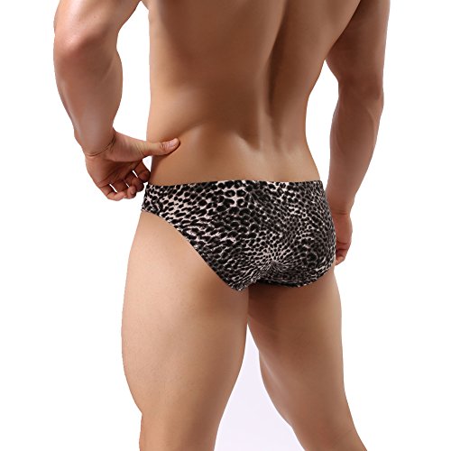 KMen Men's Breathable Low Rise Cotton Bikini Triangle Underwear Panty