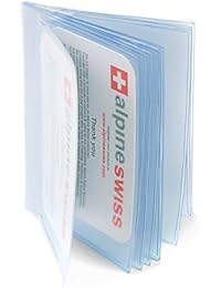 Plastic Wallet Insert Made in USA by Alpine Swiss 12 Pages Picture Card SET OF 2