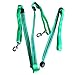 Flytianmy Adjustable LED Horse Breastplate Collar Reflective Horse Tack Sturdy Comfortable Equestrian Protective Safety Gear Green