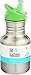 Klean Kanteen Kids Single Wall Stainless Steel Sippy Bottle with Leak Resistant Sippy Cap - 12oz - Brushed Stainless