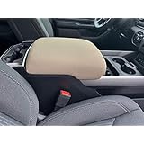 Auto Console Covers- Compatible with The 2019 Ram 1500, 2500, 3500 (Limited and Laramie Models) Center Console Armrest Cover Waterproof Neoprene Fabric (Tan)