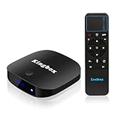 Kingbox Android TV Box 8.1 with 2.4G Voice Remote, K2 S Android Box with 2GB RAM 16GB ROM Quad-Core Support 4K (60Hz) Full HD/H.265 / 3D / WiFi Smart TV Box (Android TV System)