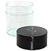 Coffeevac 1/2 LB – Patented Airtight Container | Multi-use Vacuum Container Works as Smell Proof Containers for Ground Coffee and Coffee Bean Containers. Black Cap and Clear Body