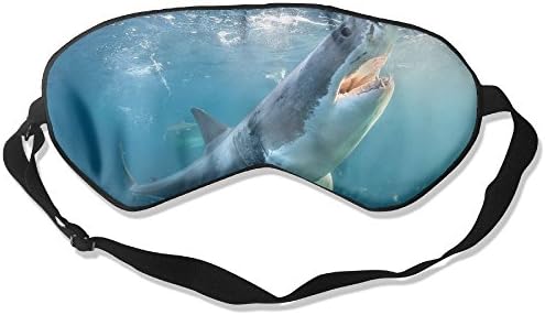 Comfortable Sleep Eyes Masks Shark Cool Pattern Pattern Sleeping Mask For Travelling, Night Noon Nap, Mediation Or Yoga