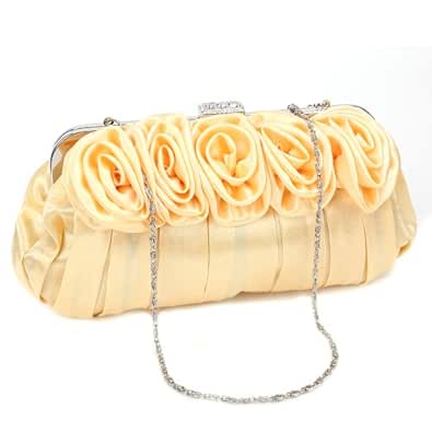 Anladia Cartera de Mano Bolso de Fiesta Boda para Mujer Bolsa Satén