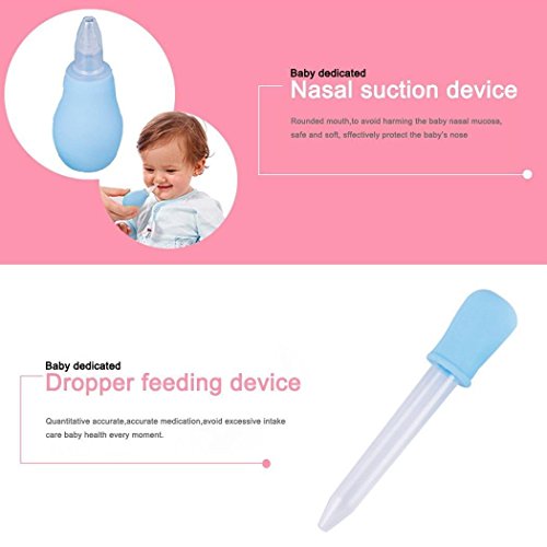 Alpacasso 20 Piece Baby Grooming Kit Infant Nursery Set Newborn Healthcare Kits Child Care Baby Nail Clipper File Scissor Tweezer Thermometer Brush Comb Cleaning Sets(Blue) (Blue) - Thumbnail 5