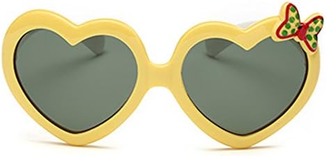 Aymi Cute Heart Shape Kid Polarized Classical Cool Character Children Sunglasses(C1)