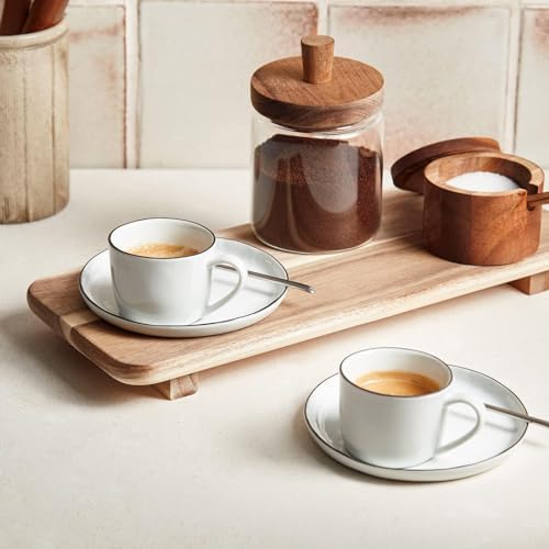 Café molido Natural Espresso Crema, 250 g (Paquete de 4), tueste claro - Certificado por Rainforest Alliance