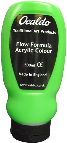 Ocaldo 500 ml Free Flow Acrylic Paint, Leaf Green by Ocaldo