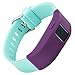 WITHit Designer Sleeve Compatible with Fitbit Charge/Fitbit Charge HR - Band Cover - Plum Solid