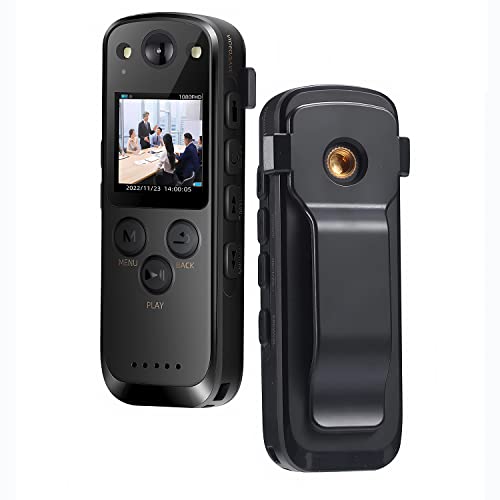 WEIIBDIE WiFi Body Mounted Camera, inch Display, HD 1080P Body