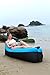 Inflatable Lounger Chair with portable carry bag for various uses (Blue Sofa)