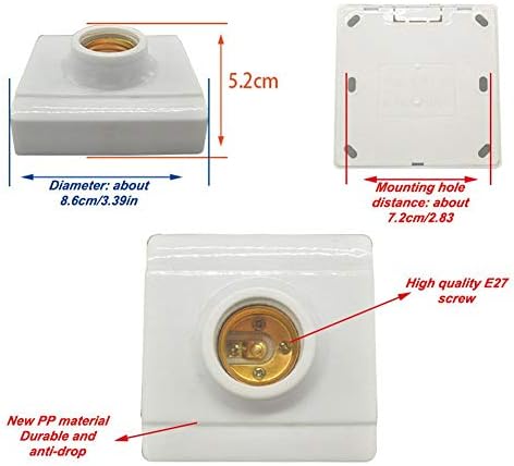 e27 forma cuadrada soporte