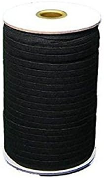 Braided Elastic 1/4'' Wide 144 Yards - Black, New!!!