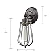 CLAXY Ecopower Vintage Style Industrial Oil Rubbed Bronze Mini Wire Cage Wall Sconce