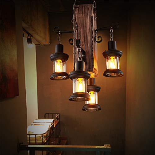Amerikaanse kandelaar retro oud schip hout verlichting restaurant bar taiwan café kleding winkel massief hout hoofd… - Afbeelding 5