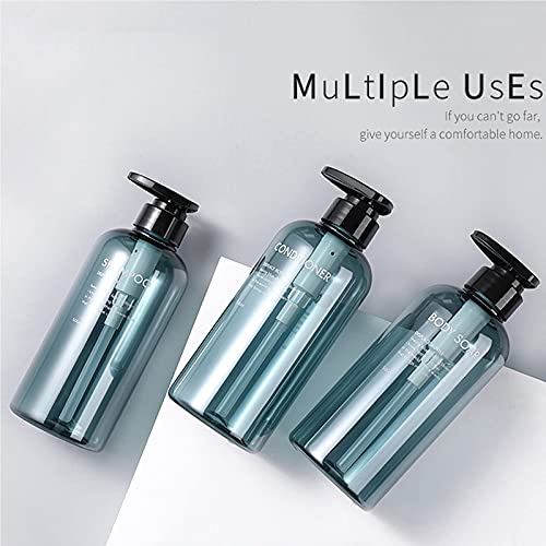 Refillable Shampoo and Conditioner Bottles, 16.9oz/500ml Shampoo