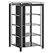 Bush Furniture Midnight Mist Media Stand in Black