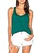 Muzniuer Workout Tops for Women Backless Yoga Tank Tops Summer Tank Top for Women Long Tank Top Cute Keyhole Summer Shirts Workout DarkGreenXL001thumb 1