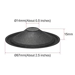 uxcell 2.5" Paper Speaker Cone Subwoofer Cones Drum