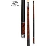 Players C-950 Classic Nutmeg Birds-Eye Maple with Triple Silver Rings Cue, 18-Ounce