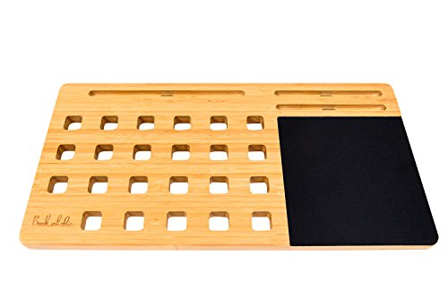 BOOKAHOLIC Lap Desk, Premium Bamboo Gamer's Lap Tray with Built-in Mouse Pad For 11", 13", 15" Laptops, Lap Table Board, Laptop Tablet Ipad Cellphone Stand, BONUS Signature Cotton Tote - Thumbnail 2