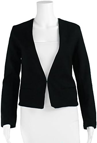 Swildens Womens Textured Blazer Black Extra Small