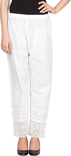 nice mode women's palazzos, xl (white)