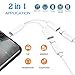 Headphone Adapter Audio Jack Charger Adaptor for Earphone Car Chargers Accessories Adapter for iPhone X/8/8 Plus/7/7 Plus Aux Cable Adapter Support All iOS System (Audio+Charging+Call+Volume Control)thumb 2