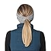TrailHeads Ponytail Headband | Cable Knit Winter Ear Warmers | Fleece Ear Band Women - Storm Grey