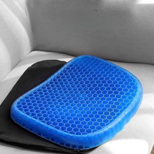 Almofada Cóccix Ortopédica Assento em Gel de Silicone Lavável para Coluna Hemorroida Escritório Carro Mundo F&s