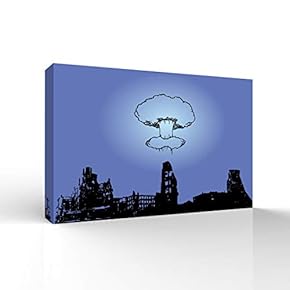 Canvas Wall Art for Living Room,Bedroom Home Artwork Paintings Mushroom Cloud Ready to Hang - 12x18 inches