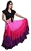 Wevez® Women's ATS Tribal Dip Dye 25 Yard Skirt, One Size, Pink/HP/Purple