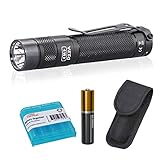 EagleTac D25A Clicky 200 Lumens Cree XM-L2 U3 Pocket Light, LumenTac Battery Organizer, Cool White