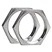 DERNORD Cast Pipe Fitting Stainless Steel 304 Hex Locknut NPT Female (1