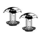 Uxoz 2 Pack Drain Hair Catcher,Stainless Steel Sink Drain Protector, Anti-Rust and No Mold, Durable Use, Match Drain Sizes from 1'' to 1.42''