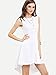 ROMWE Women's Fit And Flare Sleevless Dress High Low Elegant Swing Dresses