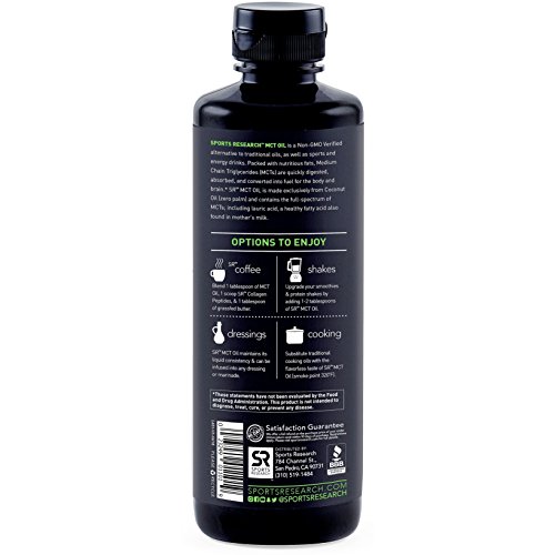 image for Sports Research Premium MCT Oil derived only from Non-GMO Coconuts - 1
