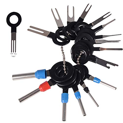 BingSnow 36Pcs Pins Terminals Removal Tools for Car Auto Wire Connector Terminal Pin Extractors Puller Remover Repair Key Tools Set Terminal