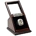 MM Outdoors 1 Slot Sports Ring Keepsake Solid Wooden Box for Championship Ring with Slanted Glass Window