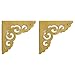 Hardware Philosophy Brass Ocean Wave Corner Plate Hardware 3.1