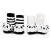 WADDLE Newborn Baby Panda Bear Animal Rattle Socks Black White 0-12M Gift Set