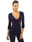 PattyBoutik Women's V Neck Buckle Sweater