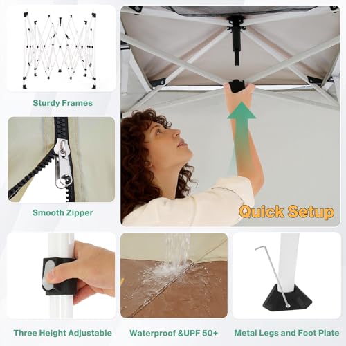 COBIZI 10x15 Pop Up Canopy Gazebo Review: Water-Resistant Shelter with Mosquito Netting image 22